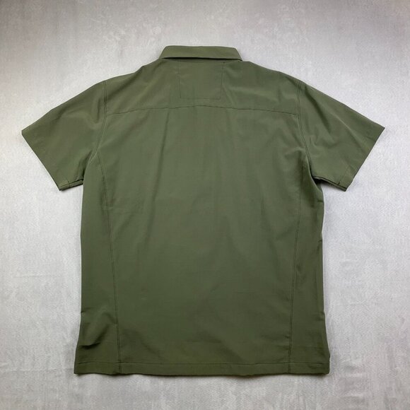 Kuhl Mens Shirt Large Green Renegade Button Up Tufflex World Beer Cup Outdoor - Picture 10 of 10